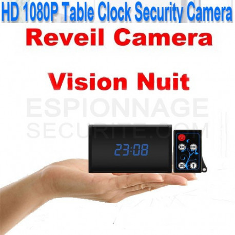 Réveil caméra espion avec télécommande Réveil caméra espion avec télécommande